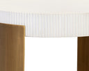 White End Table Cavette by Matho Sun, view 4