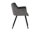 Town Grey / Roman Grey Dining Armchair Griffin by Matho Sun, view 2