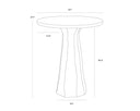 Travertine Look Natural Bar Table Kliff by Matho Sun, view 5
