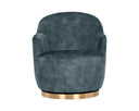 Nono Petrol Lounge Chair Casey Swivel by Matho Sun, view 2