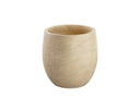 Small Travertine Look Planter Aster by Matho Sun