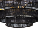 Black Jute Chandelier Lumina by Matho Sun, view 3