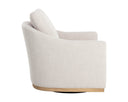 Effie Linen Lounge Chair Corbin Swivel by Matho Sun, view 3