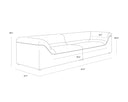 Dove Cream Sofa Gladys by Matho Sun, view 6