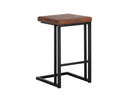 Black Bravo Cognac Counter Stools set of 2 Boone by Matho Sun