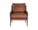 Brown Shalimar Tobacco Leather Armchair Mauti by Matho Sun, view 2