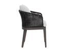 Smoke Grey Copacabana Marble Dining Armchair Capri by Matho Sun, view 5