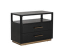 Black Nightstand Danette by Matho Sun, view 2