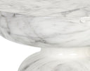 Marble Look White End Table Lucida by Matho Sun, view 4