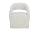 Merino Pearl Dining Armchair Lloret Wheeled by Matho Sun, view 2