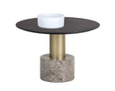 Gold Grey Marble / Charcoal Grey Coffee Table Monaco by Matho Sun
