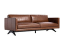 Shalimar Tobacco Leather Sofa Rogers by Matho Sun