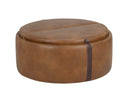Tobacco Tan / Autumn Chestnut Storage Ottoman Borelli Wheeled by Matho Sun, view 4