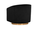 Gold Black Sky Lounge Chair Hazel Swivel by Matho Sun, view 4