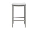 Greige Stinson White Barstool Verin by Matho Sun, view 2
