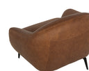 Cognac Leather Armchair Armani by Matho Sun, view 5