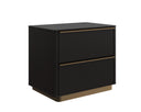Small Charcoal Nightstand Kalla by Matho Sun