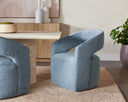 Danny Iceberg Dining Armchair Lloret Wheeled by Matho Sun, view 5