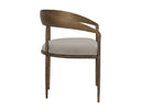 Zenith Taupe Grey Dining Armchair Zanatta by Matho Sun, view 3