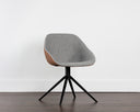 Cinnamon Brown / November Grey Dining Chair Mccoy Swivel by Matho Sun, view 5