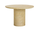Travertine Look Natural 43" Dining Table Riva by Matho Sun, view 2
