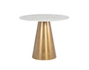 Gold 35.5" Bistro Table Damon by Matho Sun, view 2