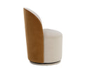 Meg Taupe / Meg Gold Dining Chair Cavoli Swivel by Matho Sun, view 3