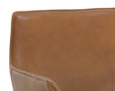 Missouri Cognac Leather Lounge Chair Crosby Swivel by Matho Sun, view 7