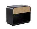 Black / Champagne Gold Nightstand Algarve by Matho Sun, view 3