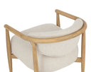 Light Oak Monument Oatmeal Lounge Chair Sigrid by Matho Sun, view 5