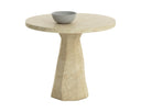 Travertine Look Natural 34" Bistro Table Kliff by Matho Sun