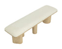 Light Oak Geralt Linen Bench Hiro by Matho Sun, view 3