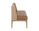 Milliken Cognac Banquette Brocco by Matho Sun, view 3