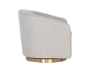 Gold Belfast Heather Grey Lounge Chair Hazel Swivel by Matho Sun, view 5