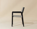 Charcoal Dining Armchairs set of 2 Kavala Stackable by Matho Sun, view 6