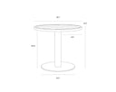 Round Black 36" Bistro Table Merano by Matho Sun, view 4