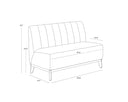Brown Abbington Navy Banquette Kosovo by Matho Sun, view 4
