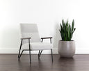 Light Grey Lounge Chair Coelho by Matho Sun, view 5