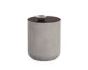 Grey Wood Grain Brown End Table Diaz by Matho Sun