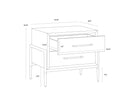 Espresso Nightstand Weldrick by Matho Sun, view 8