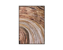 40" X 60" Deep Brown Floater Frame Nature Turning Point I by Matho Sun