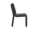 Marseille Black Leather Dining Chair Cascata by Matho Sun, view 3