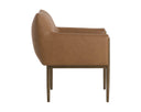 Milliken Cognac Dining Armchair Olea by Matho Sun, view 3
