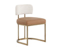 Napa Cognac / Rhea Light Barley Dining Chair Larissa by Matho Sun