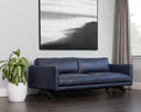 Cortina Ink Leather Sofa Rogers by Matho Sun, view 4