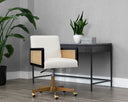 Linoso Ivory Office Chair Claudette by Matho Sun, view 5