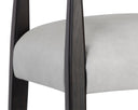 Saloon Light Grey Leather Barstool Keagan by Matho Sun, view 5