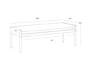 Abbington Black / Bravo Black Bench Bellevue by Matho Sun, view 8