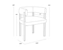 Ernst Sandstone Dining Armchair Mae by Matho Sun, view 8