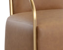 Milliken Cognac Lounge Chair Cicero by Matho Sun, view 8